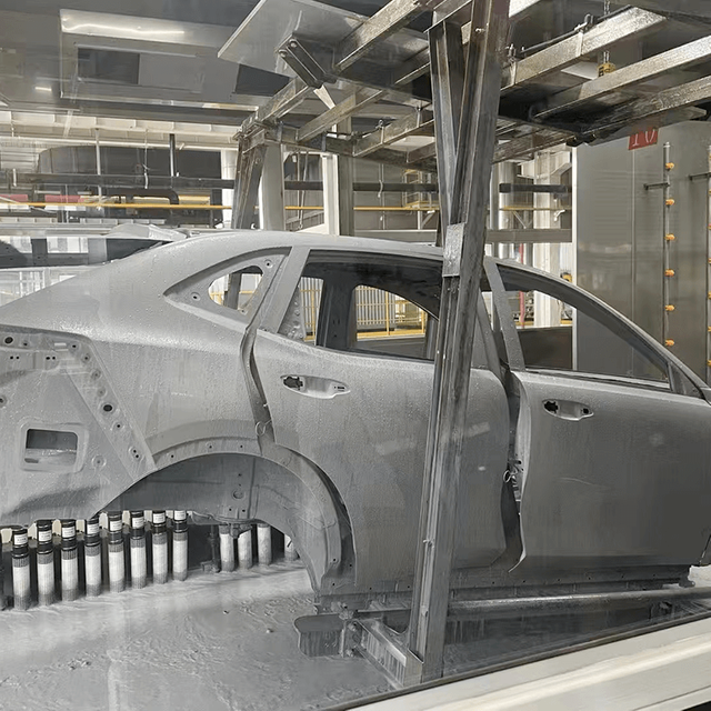 Ligne d'électrophorèse automobile