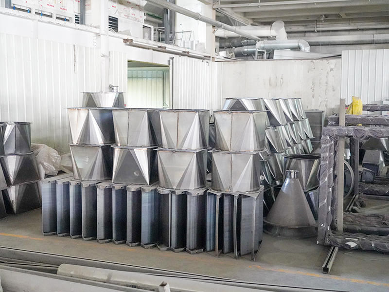 Chantier d"installation et de réglage du robot de pulvérisation