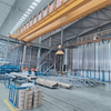 Ligne de revêtement en poudre de profilés en aluminium