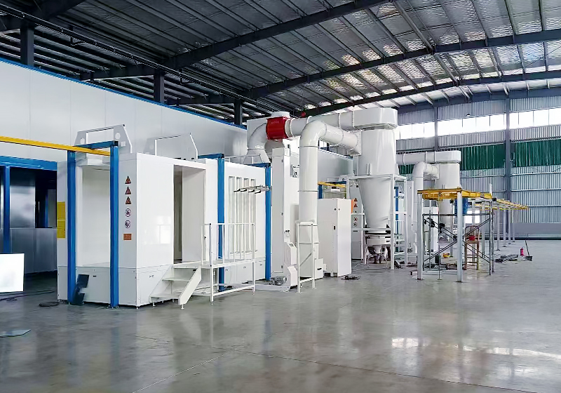 Cabine de revêtement en poudre