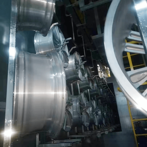 Ligne de revêtement de roues